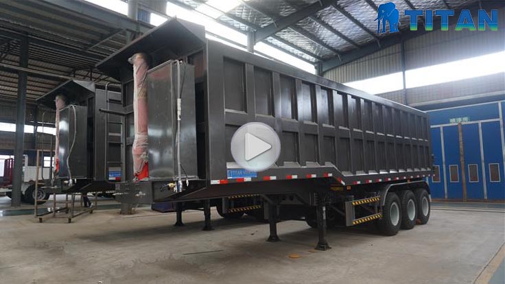 3 Axles End Dump Trailer