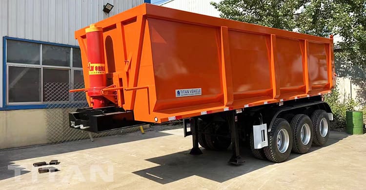 3 Axles End dump trailer