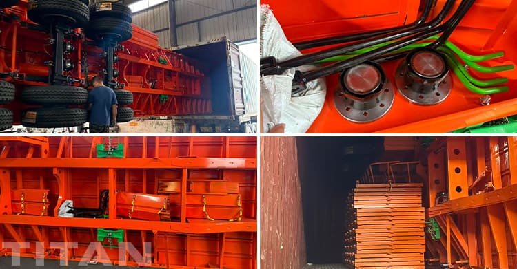 3 Axle Side Wall Cargo Semi Trailer for Sale in Senegal