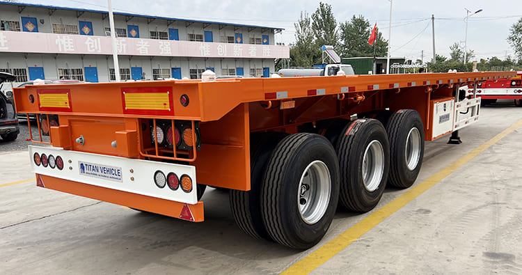 40 Foot Tri Axle Flat Deck Trailer for Sale in Senegal Darkar