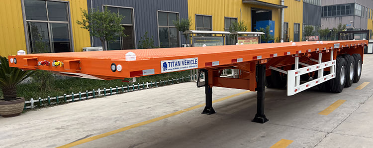 40 Foot Tri Axle Flat Deck Trailer for Sale in Senegal Darkar