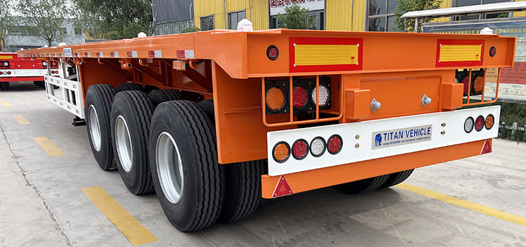 40 Foot Tri Axle Flat Deck Trailer for Sale in Senegal Darkar