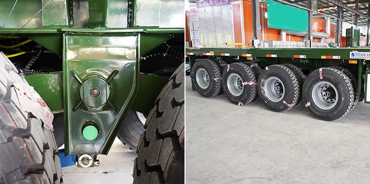 4 Axle Flatbed Trailer Price | Open Flatbed Trailer for Sale in Senegal