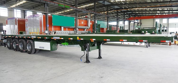 4 Axle Flatbed Trailer Price | Open Flatbed Trailer for Sale in Senegal