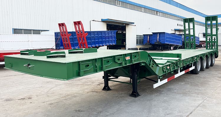40Ft 100 Ton Low Bed Trailer Price | Low Bed Semi Trailer for Sale in Senegal