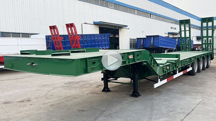 40Ft 100 Ton Low Bed Trailer Price | Low Bed Semi Trailer for Sale in Senegal