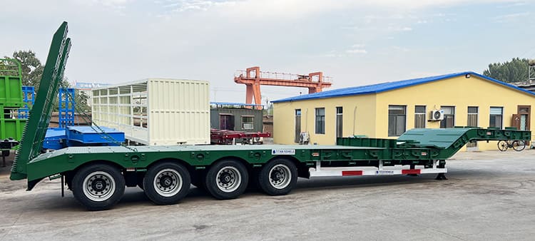 40Ft 100 Ton Low Bed Trailer Price | Low Bed Semi Trailer for Sale in Senegal