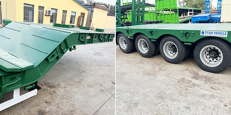 40Ft 100 Ton Low Bed Trailer Price | Low Bed Semi Trailer for Sale in Senegal