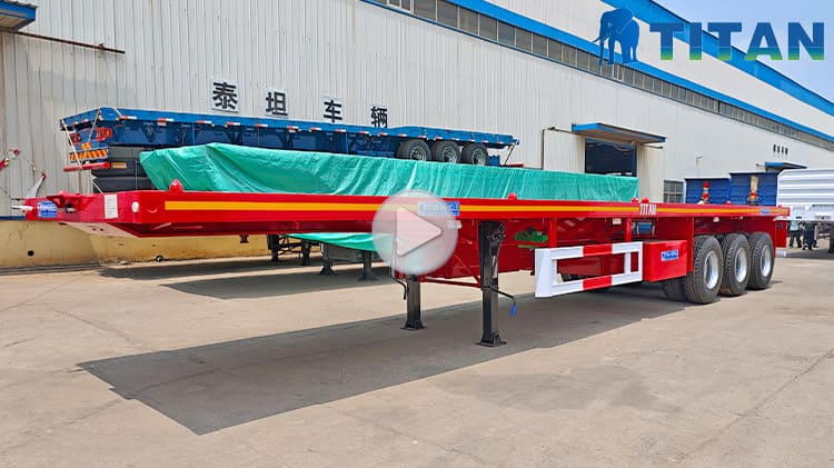 New 40 Feet Flatbed Trailers for Sale in Senegal