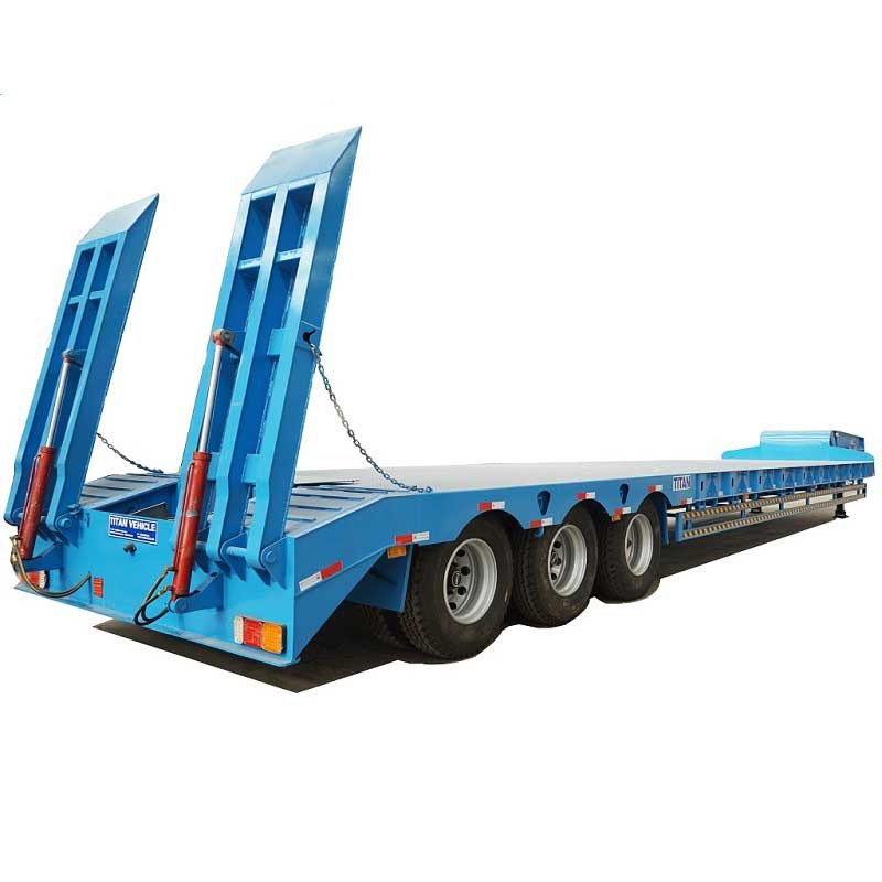 3 Axles Semi Low Bed Trailer