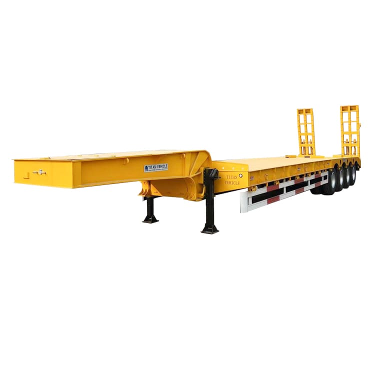 4 Axle 100T Hydraulic Lowbed Trailer